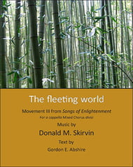 The Fleeting World SATB choral sheet music cover Thumbnail